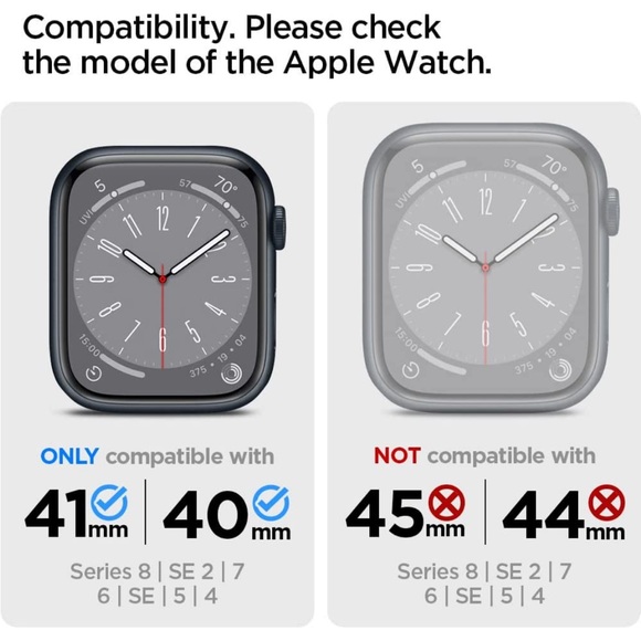 Spigen Rugged Armor Protector Designed for Apple Watch Case Series 40mm/41mm - Picture 2 of 7